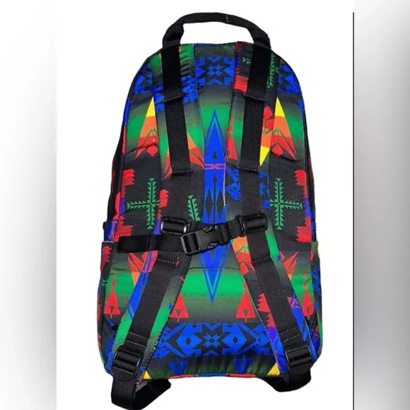 Polo Ralph Lauren Beacon Print Southwestern Aztec Nylon Backpack missing tags